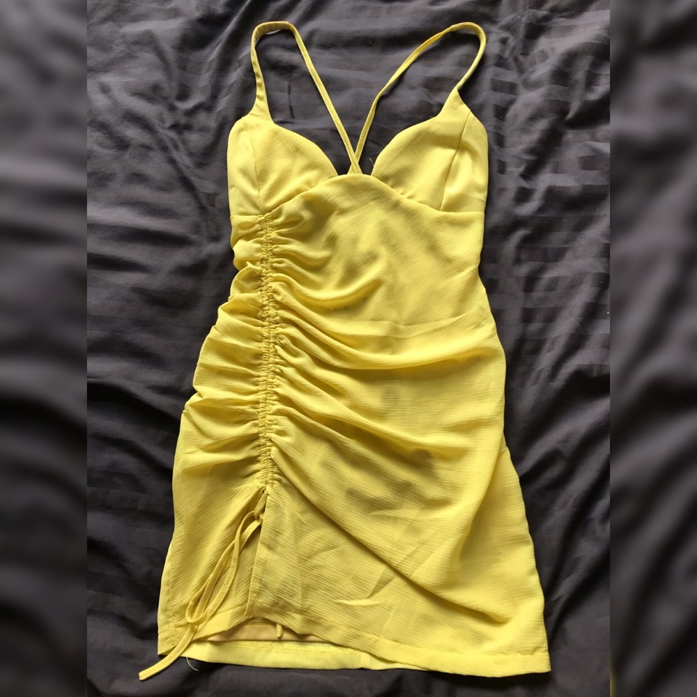 Revolve Superdown Pastel Yellow Dress NWT
